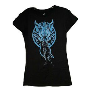 Teefury Black Graphic Fitted T-Shirt Medium Stretch Superhero Comic Book Cotton